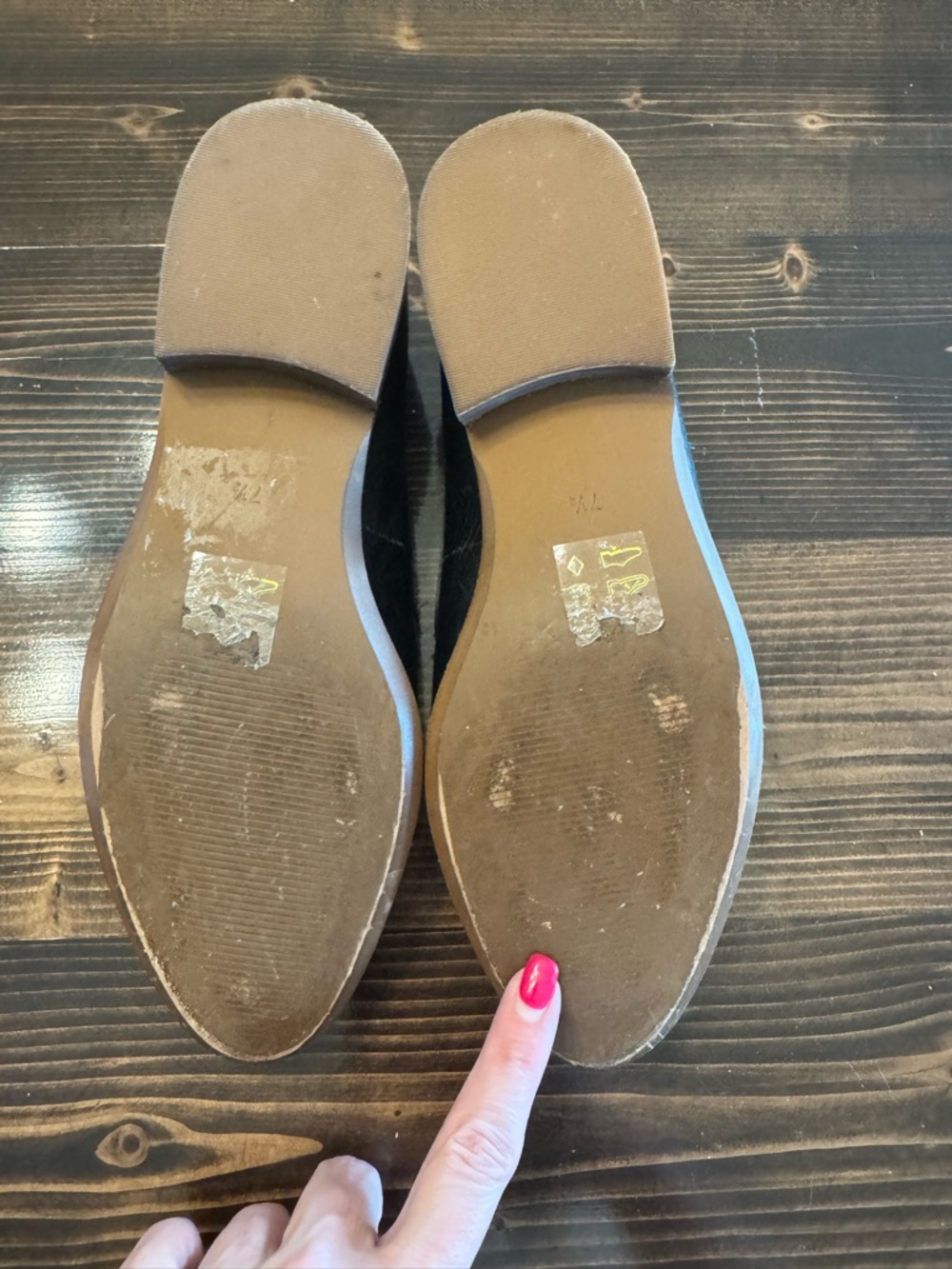 Madewell Women’s Black Leather Slip-On Loafers with Pointed Toe Size 7.5 - Picture 8 of 8